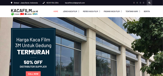Websites: Industrial Kaca Film #1 di Indonesia.